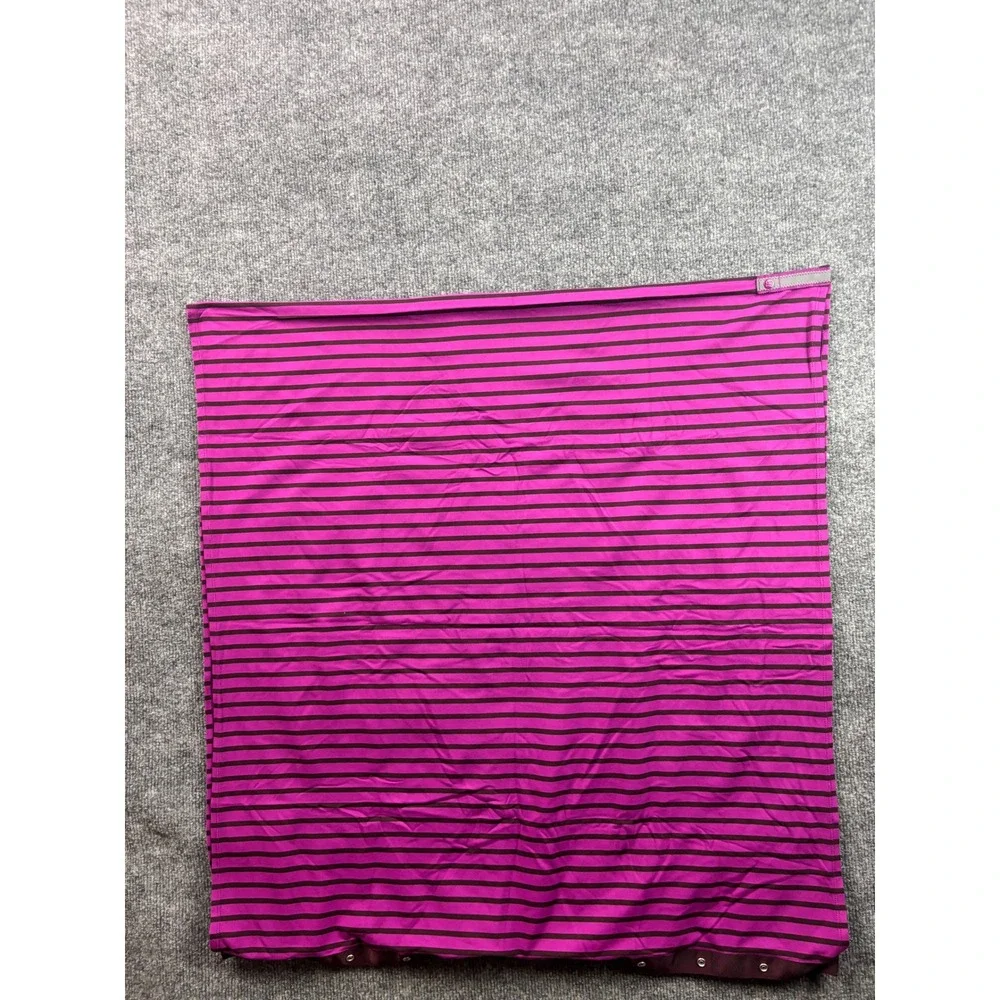 Lululemon Vinyasa Scarf Women OS Magenta Striped Snap Wrap‎ Scarf